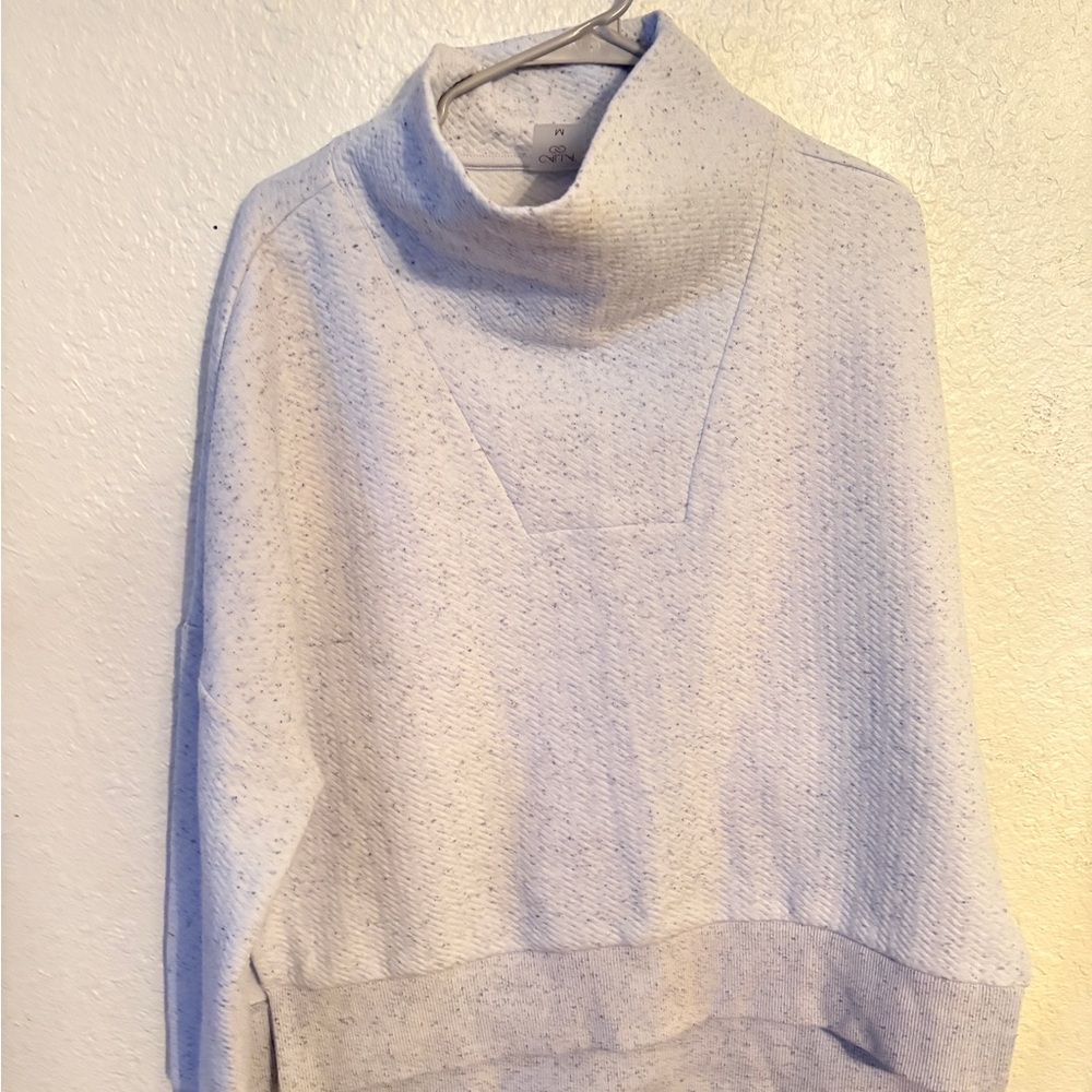 Calia by Carrie Underwood Speckled Cowl Neck Sweatshirt Size M